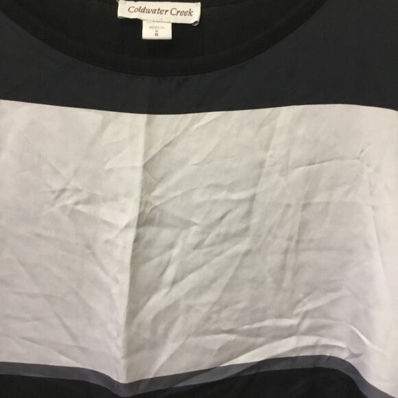 Coldwater Creek Black and Gray Block Long-SleeveTunic - Picture 15 of 15